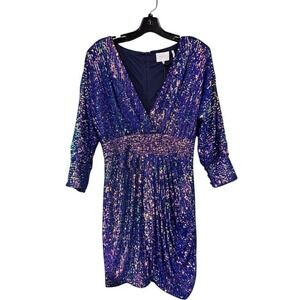 one33 social sequin crepe dress ONE33 Social Women's The Nako Sequin Midi Cocktail Dress